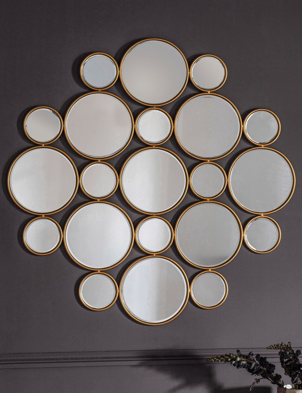 Wallis Circles Hanging Wall Mirror image 4