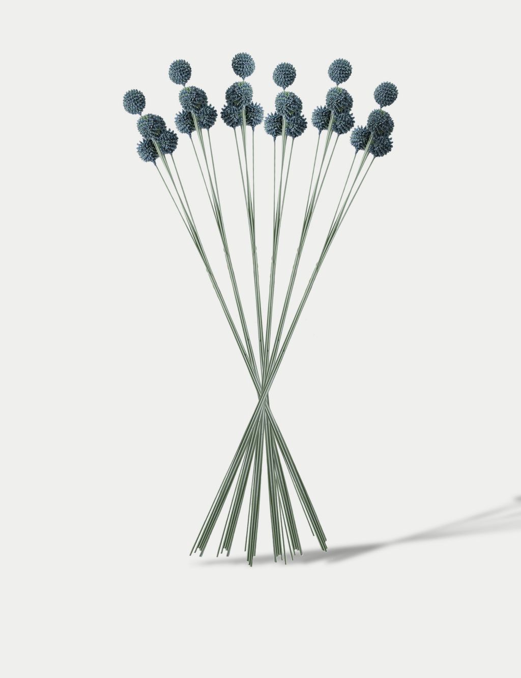 Set of 12 Artificial Echinops Single Stems image 1