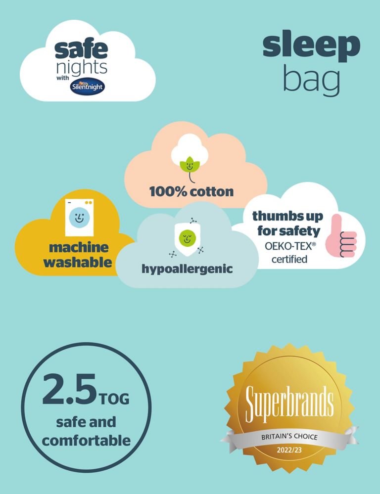 Safe Nights Baby Sleeping Bag (0-6 Months) 8 of 8