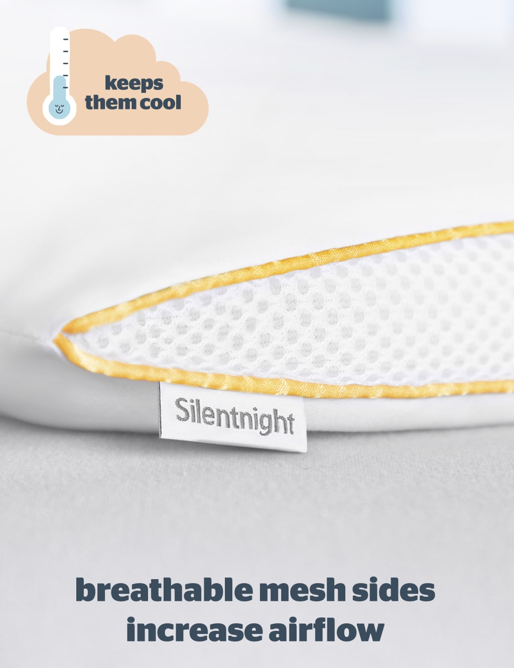 Safe Nights Cot Bed Pillow Silentnight M&S