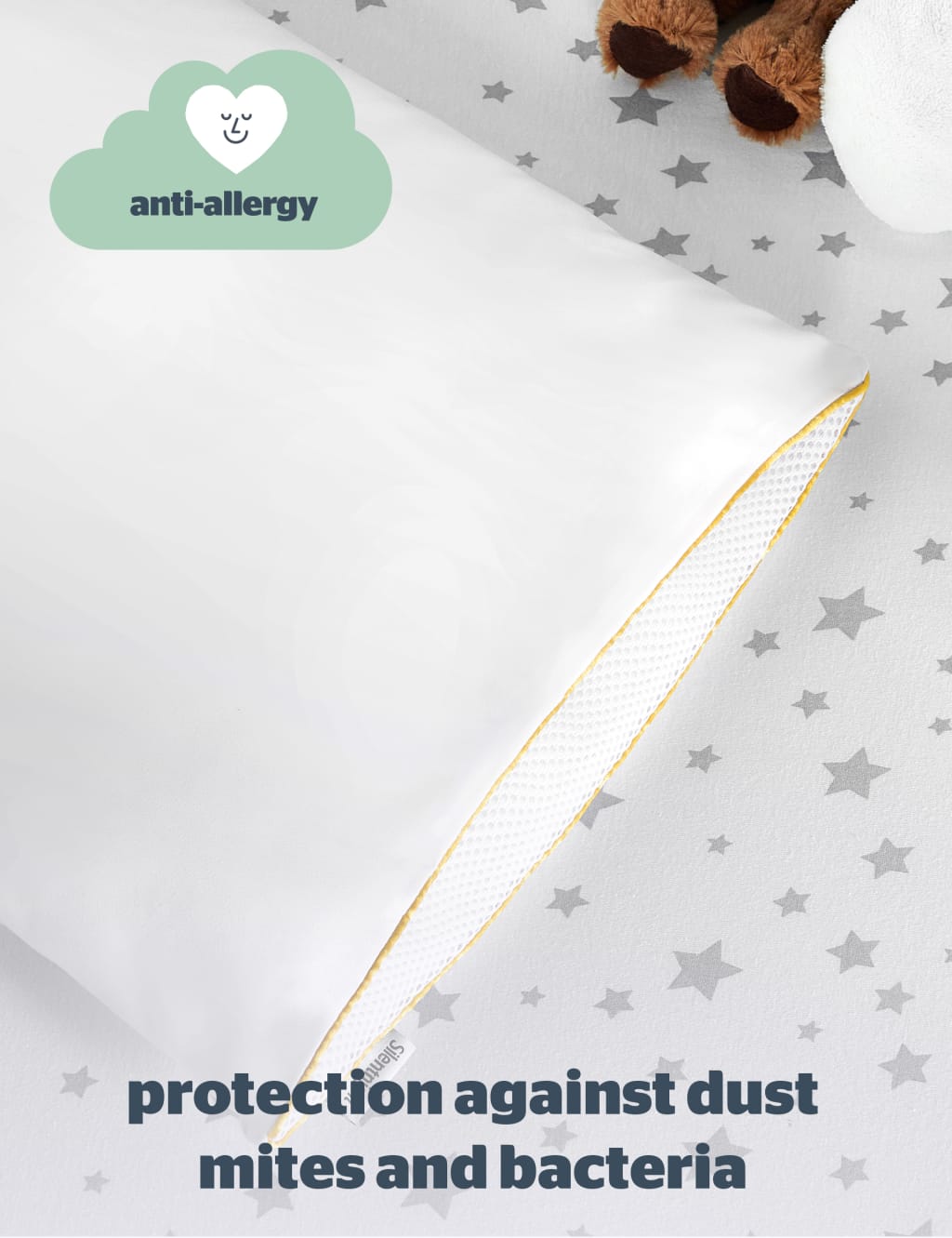 Safe Nights Cot Bed Pillow Silentnight M&S