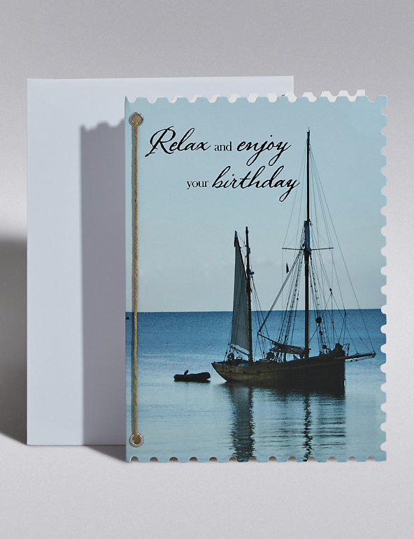 Sailboat Birthday Card Image 1 of 2