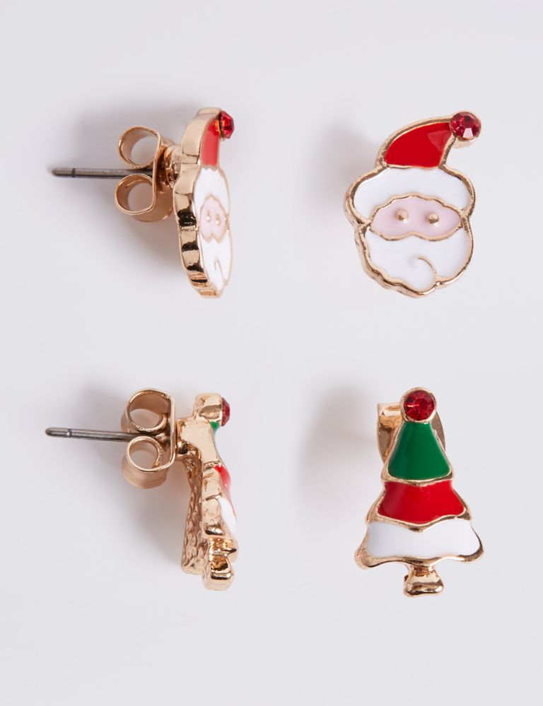 Santa & Tree Earrings 2 of 3