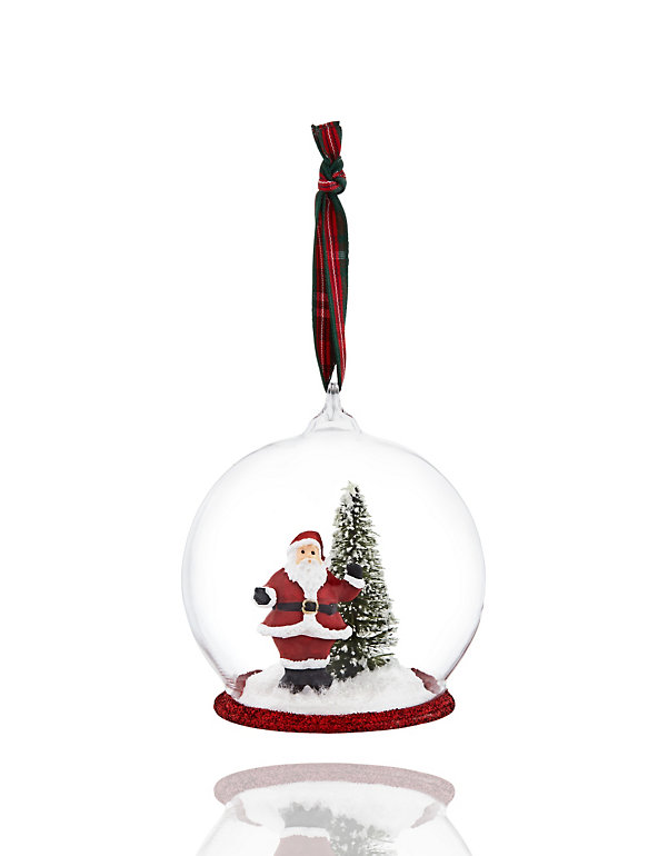 Santa Snow Globe Christmas Decoration Image 1 of 2