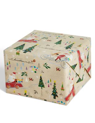 Santa and Friends 15m Christmas Wrapping Paper Image 2 of 4