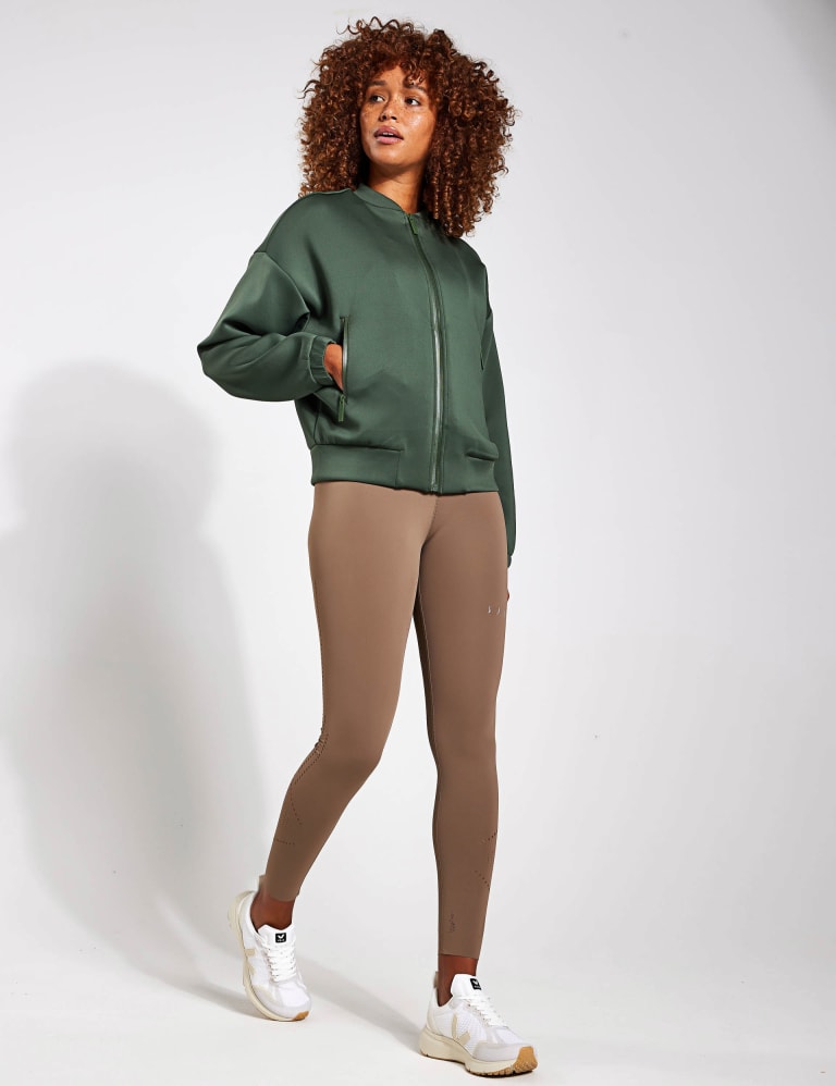 Olive green clearance bomber jacket womens