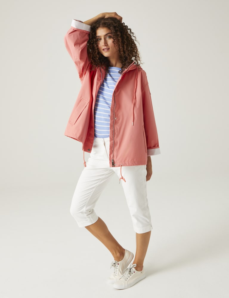 Sarika Hooded Funnel Neck Raincoat Regatta M&S