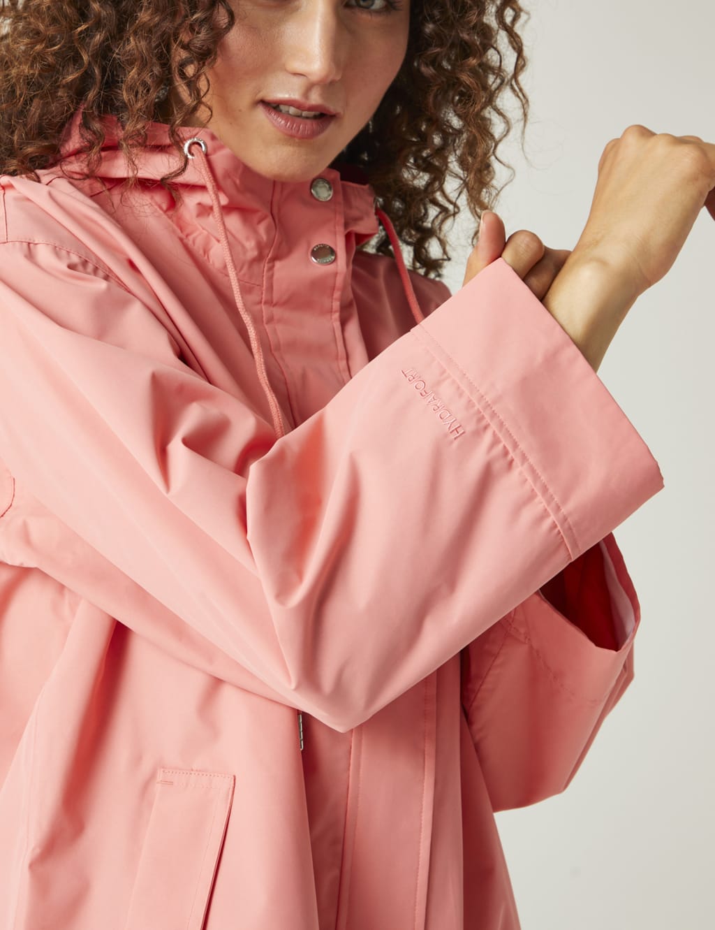 Sarika Hooded Funnel Neck Raincoat Regatta M&S