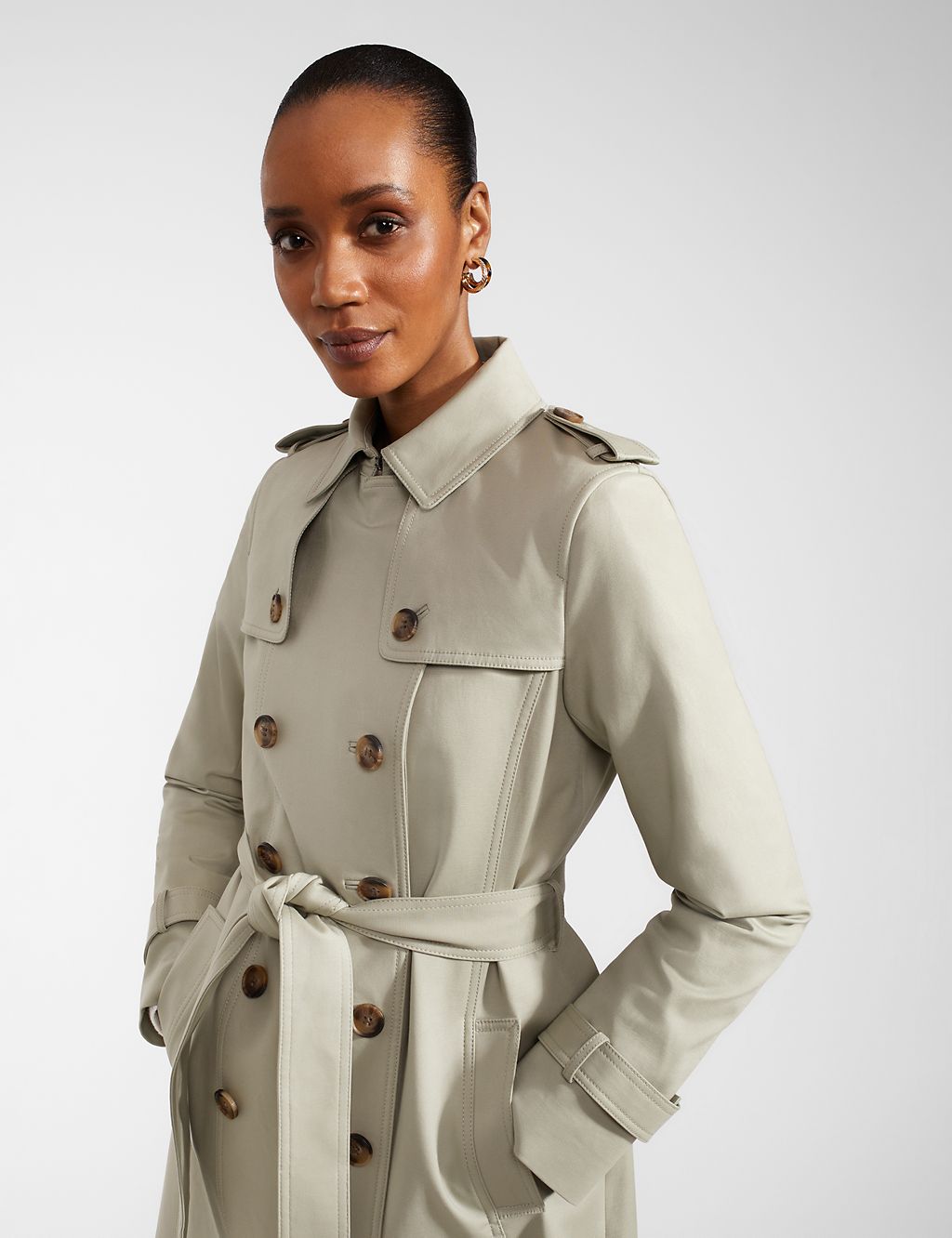 Saskia Belted Water Resistant Trench Coat 8 of 11