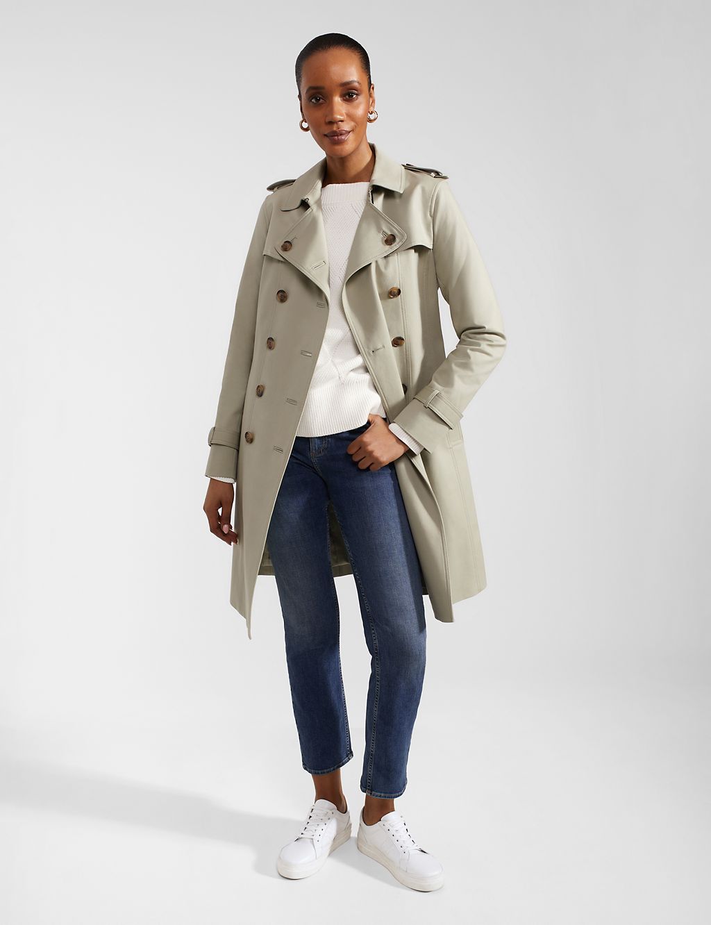 Saskia Belted Water Resistant Trench Coat 4 of 11