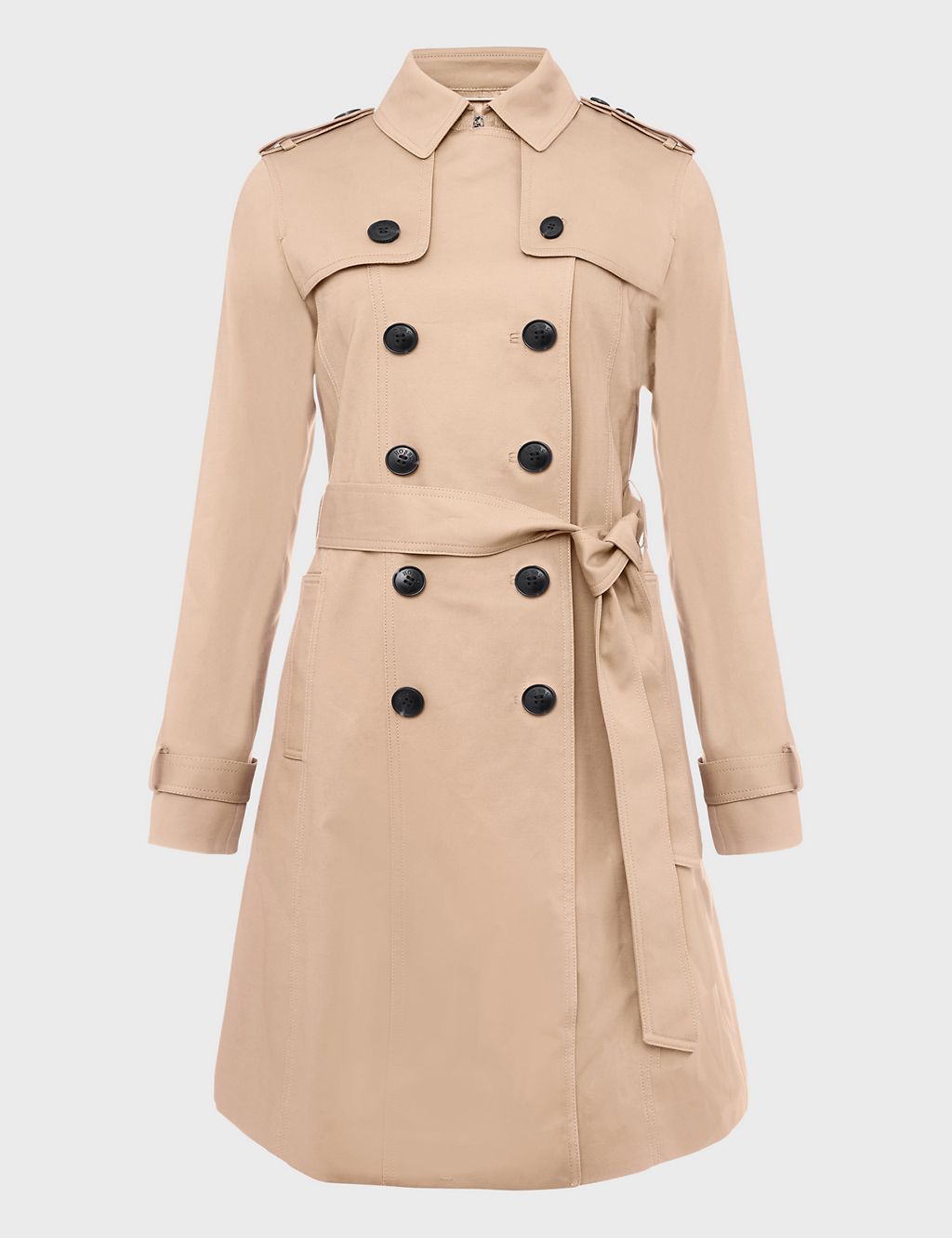 Saskia Cotton Rich Belted Trench Coat 1 of 12