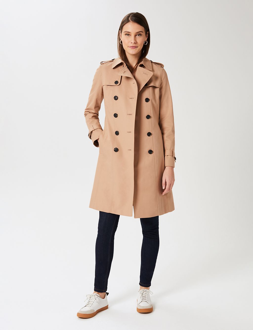 Saskia Water Resistant Belted Trench Coat 2 of 8