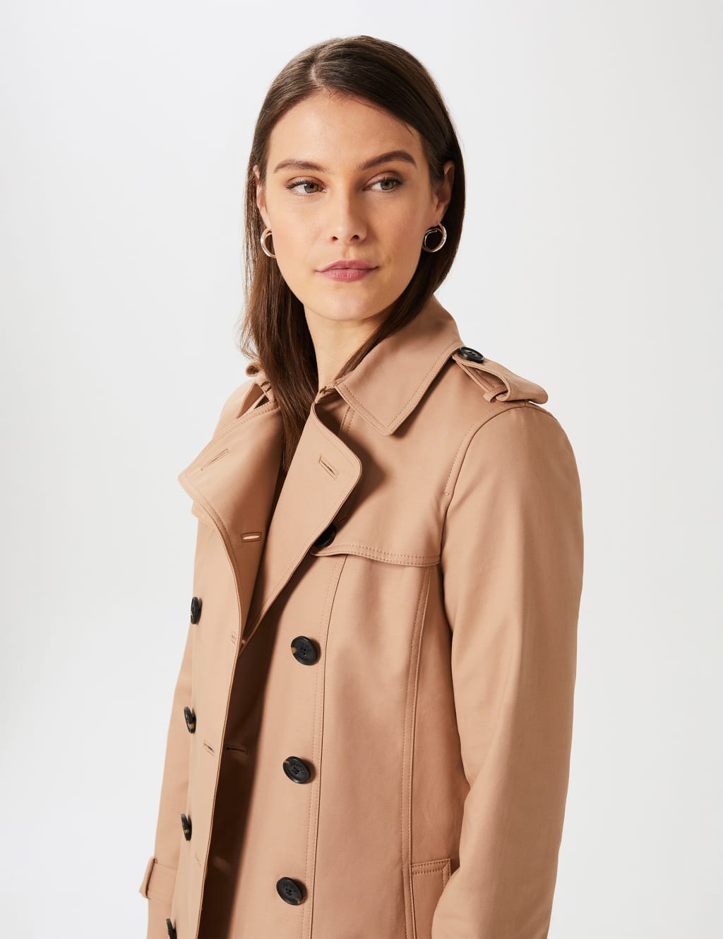 Saskia Water Resistant Belted Trench Coat 4 of 8