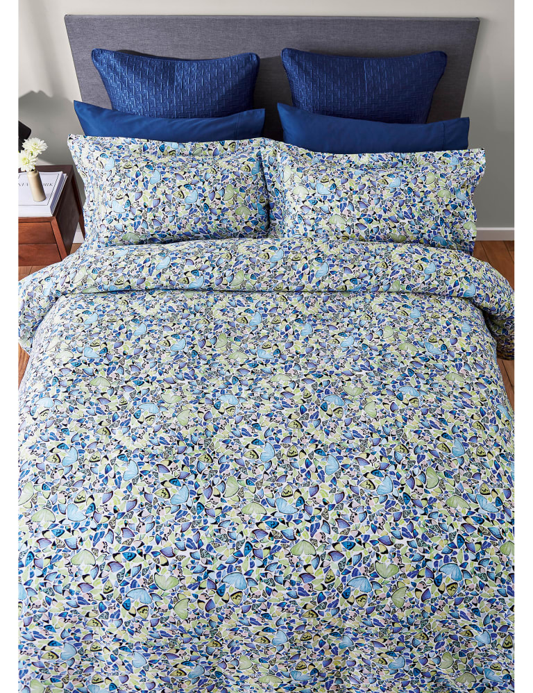Sateen Kaleidoscope Butterfly Oxford Pillowcase Ted Baker M&S