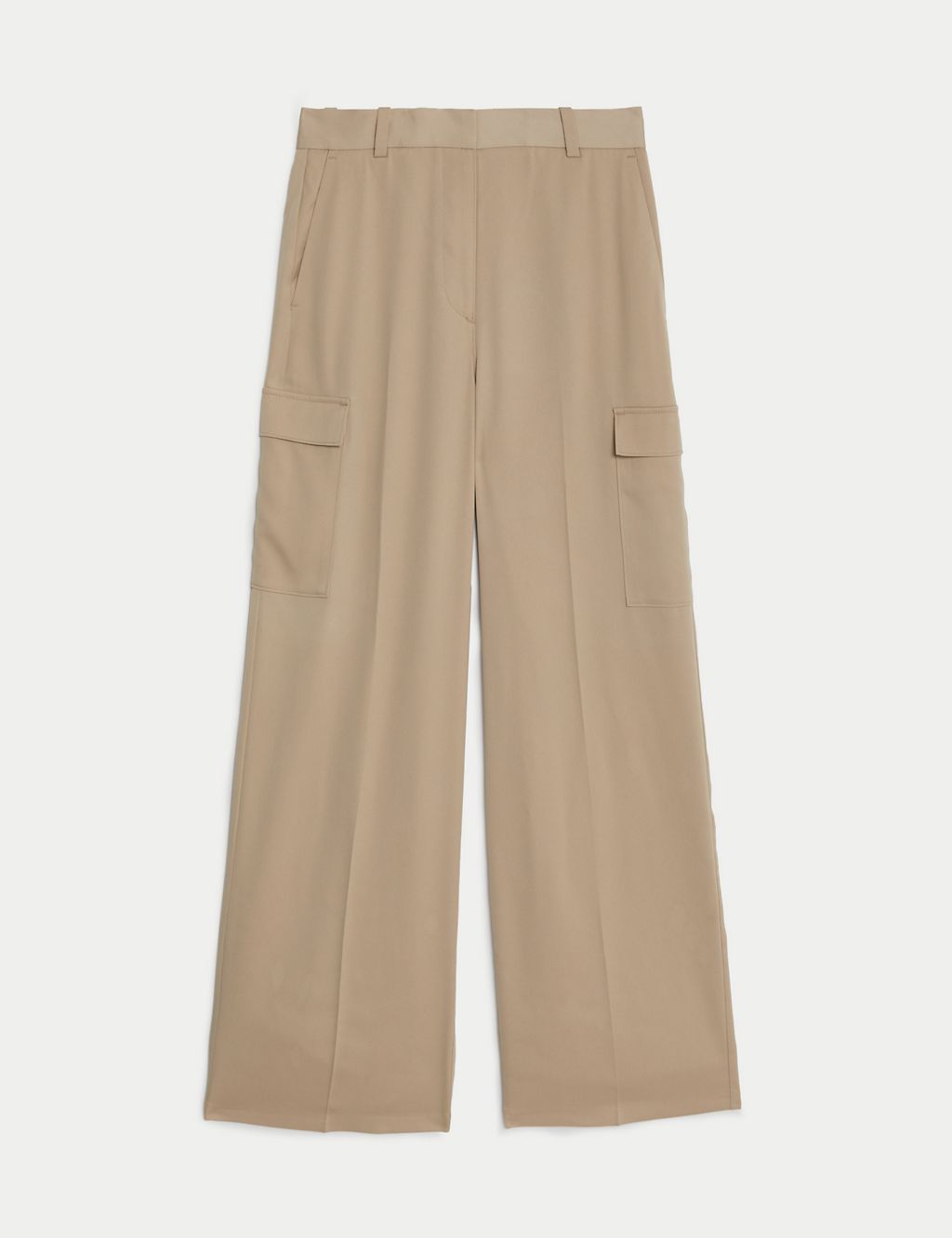 Satin Cargo Wide Leg Trousers 1 of 6
