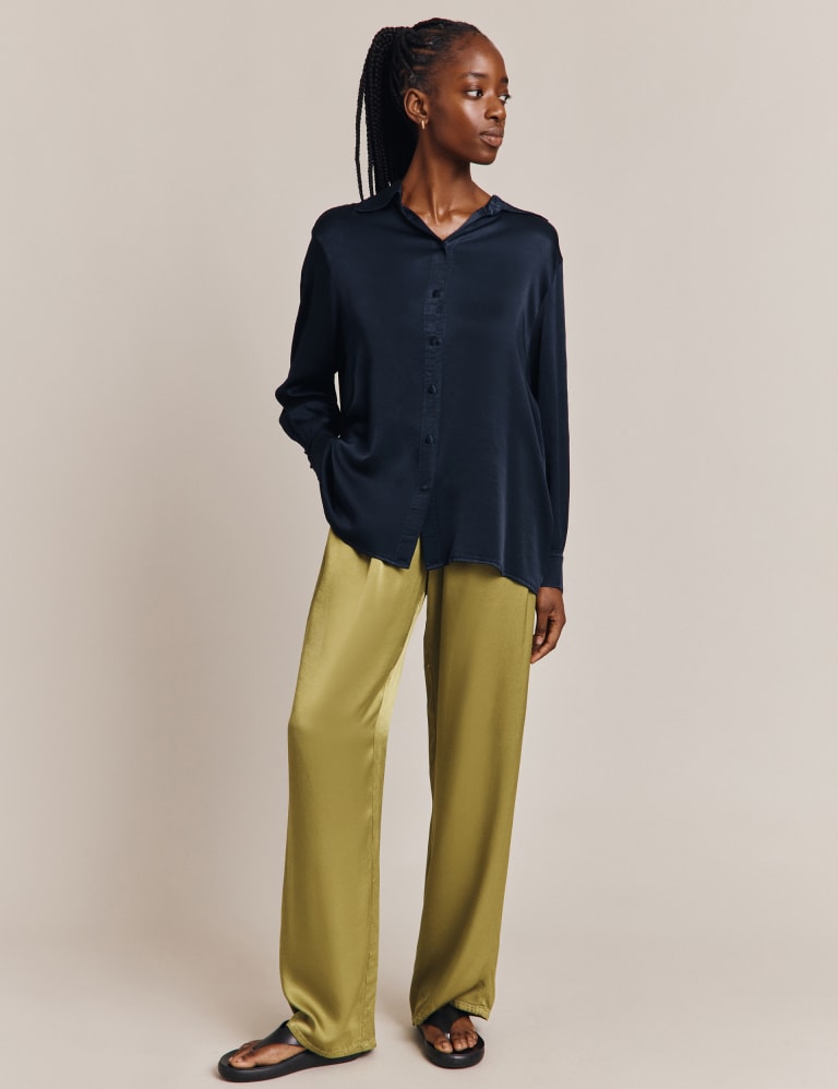 Marks and spencer satin blouse on sale