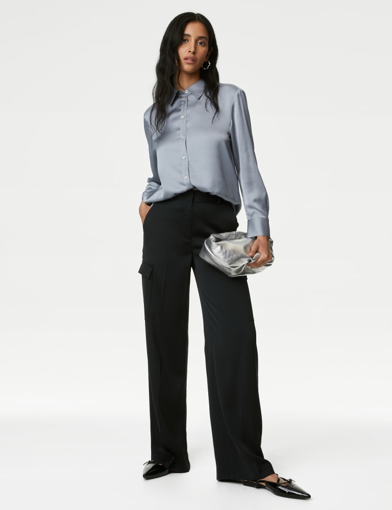 M&s satin blouse hot sale