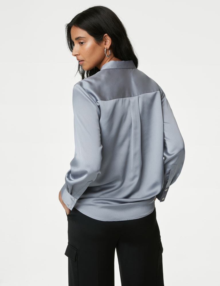 M&s sales satin blouse