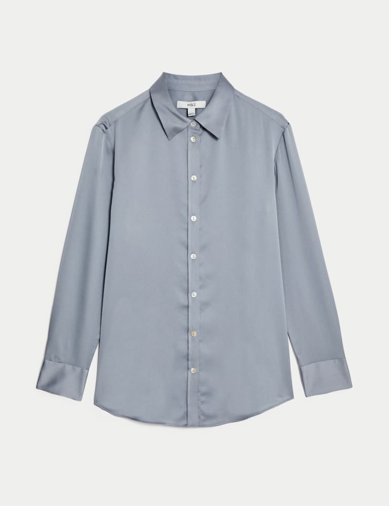 Satin Collared Shirt
