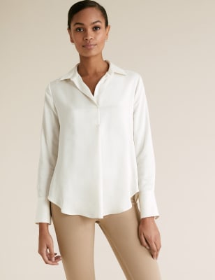 M&s store satin blouse