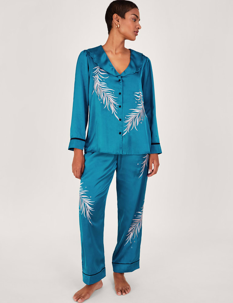 Men's satin pyjamas clearance marks and spencer