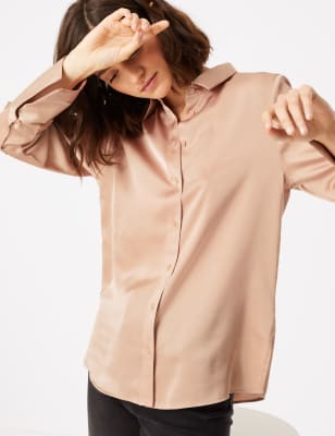 marks and spencer satin blouse