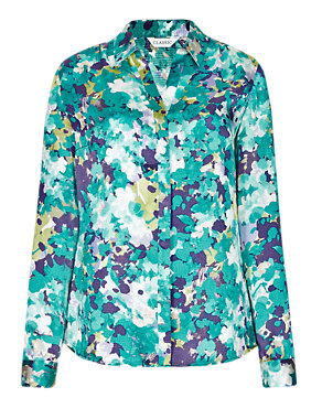 Satin Floral Blouse Image 2 of 4