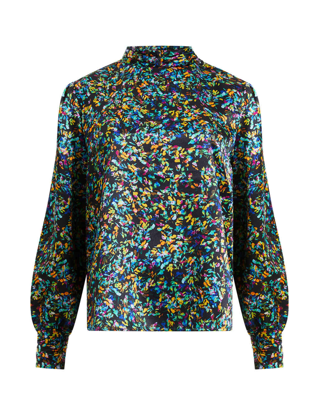Floral High Neck Top