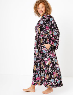 flowery dressing gown