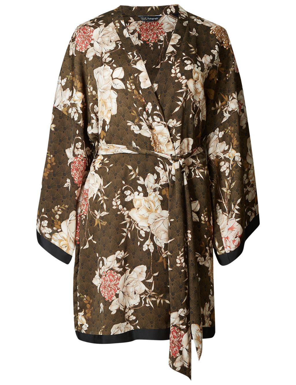 Satin Floral Print Dressing Gown 5 of 6
