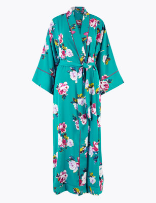 flowery dressing gown