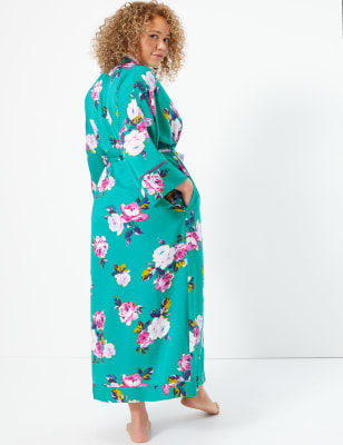 ladies long kimono style dressing gown
