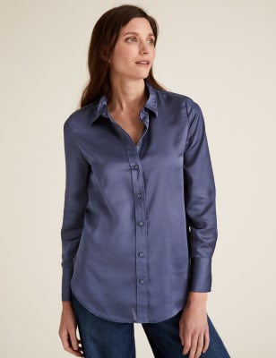 M&s store satin blouse