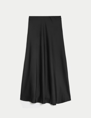 Satin Midaxi Slip Skirt M&S Collection M&S