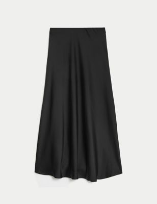 Satin Midaxi Slip Skirt Image 2 of 7