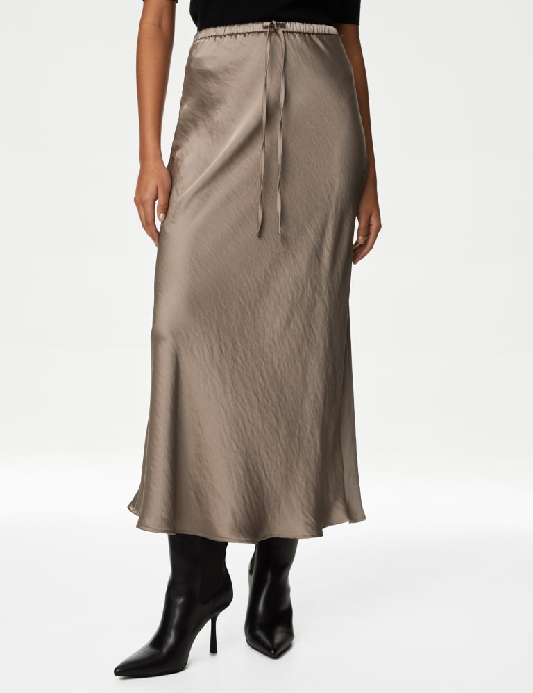 Satin Midaxi Slip Skirt 3 of 5