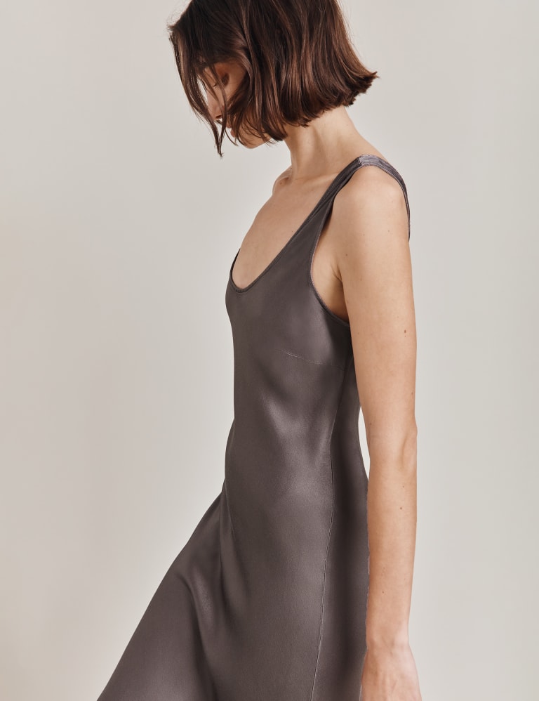 Satin Midi Slip Dress Ghost M S