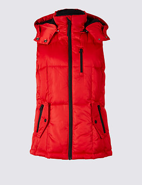Satin Padded Gilet with Stormwear™ Image 2 of 5