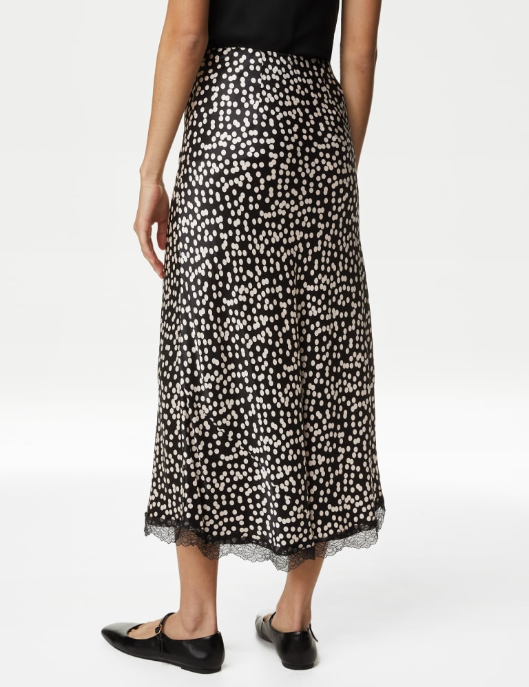 Polka dot top slip skirt