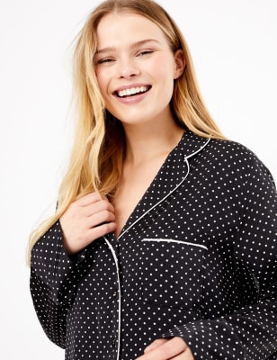 Spotty best sale satin pyjamas