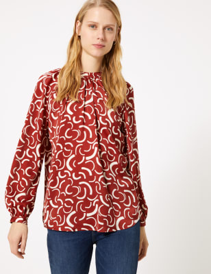 marks and spencer satin blouse