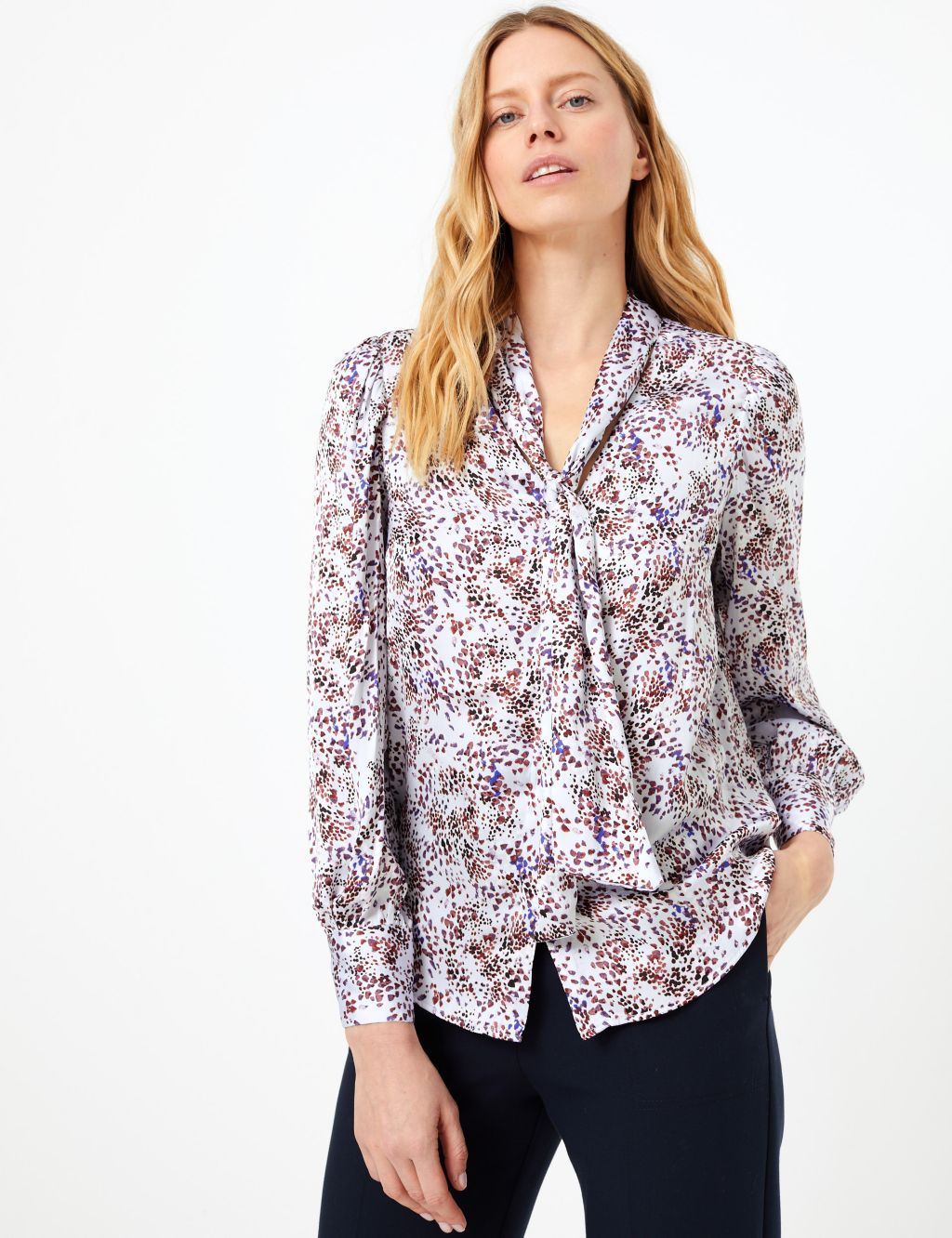 Satin Printed Blouse | M&S Collection | M&S