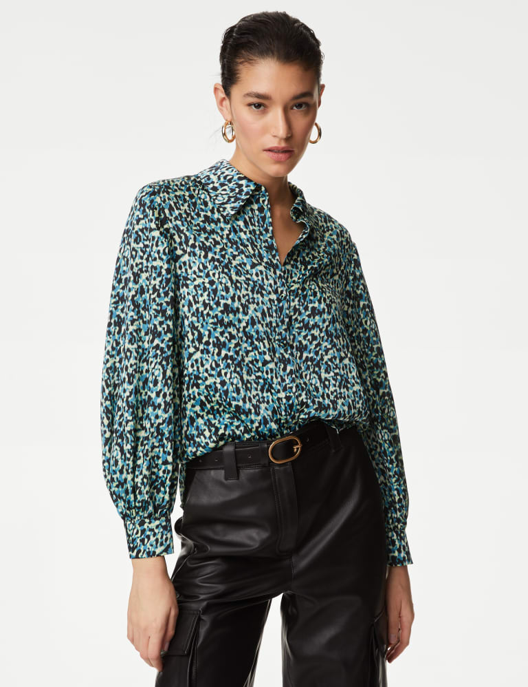 M&s satin sale blouse