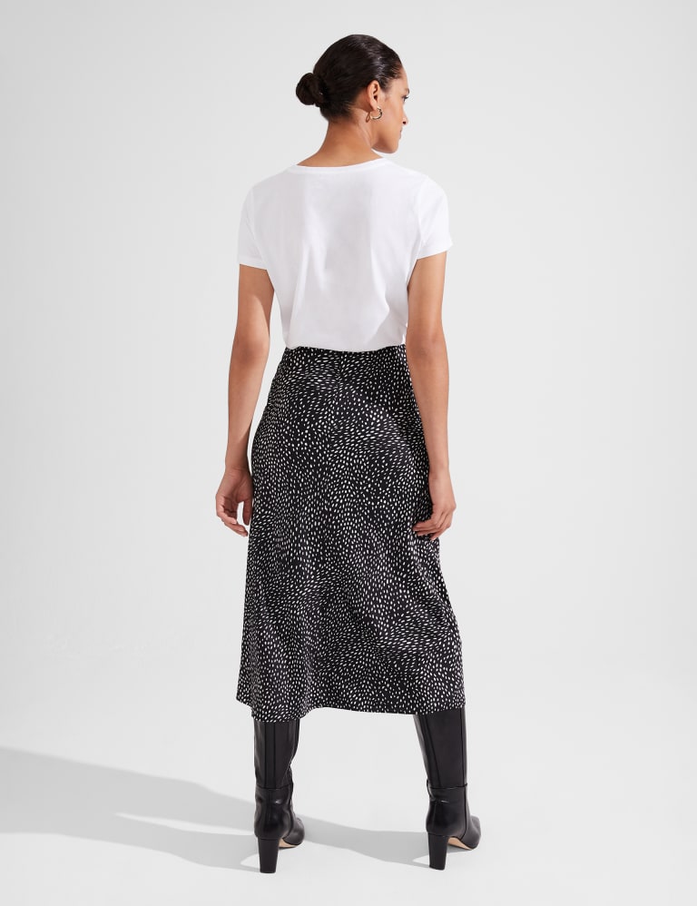 Satin Printed Midaxi A Line Skirt HOBBS M S