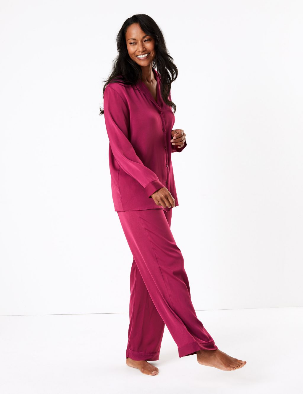 Satin Pyjama Set | M&S Collection | M&S
