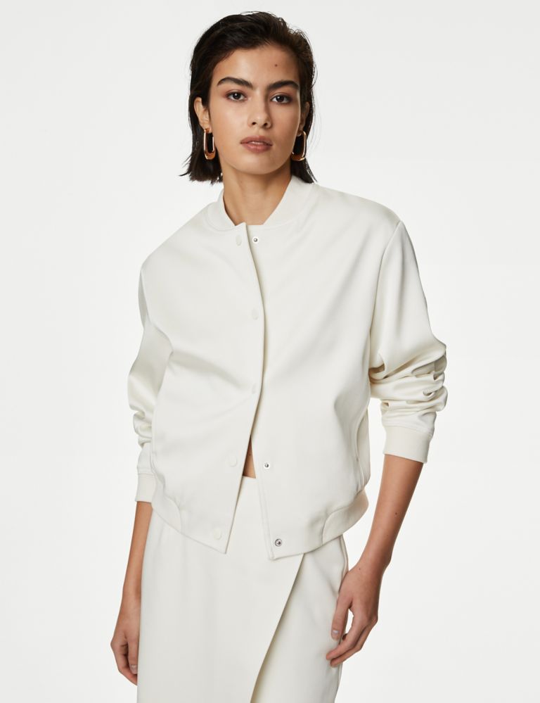 Satin Relaxed Bomber Jacket 5 of 6