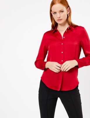 satin blouse marks and spencer