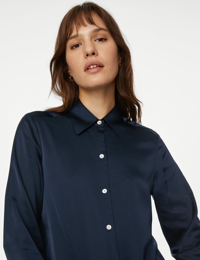 M&s satin discount blouse