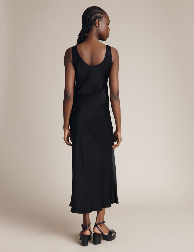 M&s black slip dress new arrivals