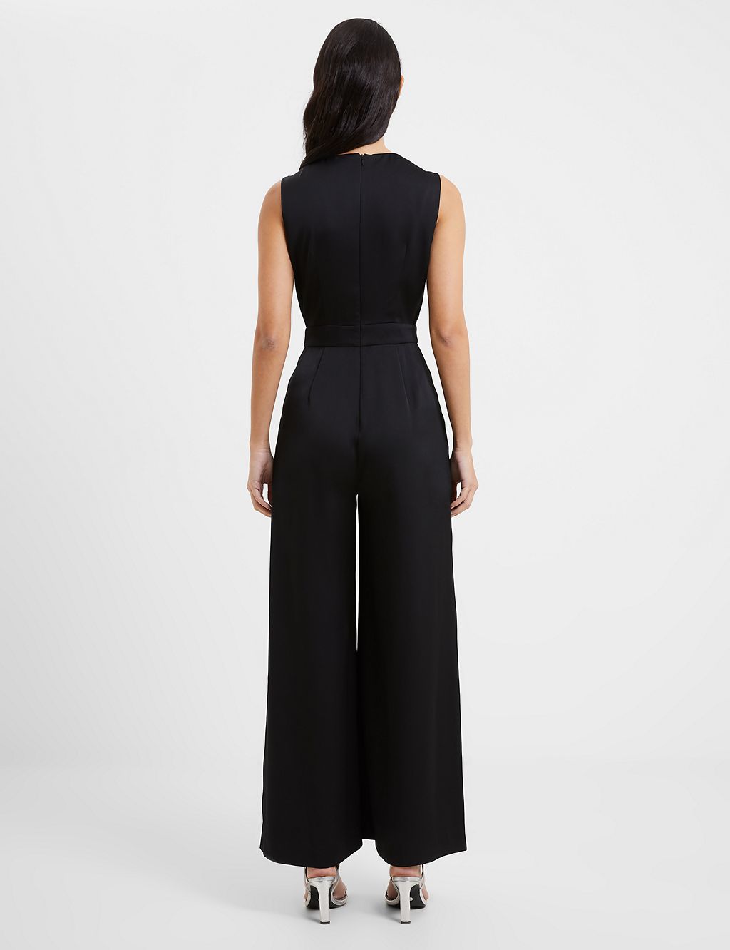 Satin Sleeveless Wide Leg Jumpsuit | French Connection | M&S